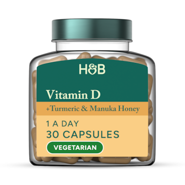 Holland & Barrett Turmeric + Manuka Honey 30 Capsules