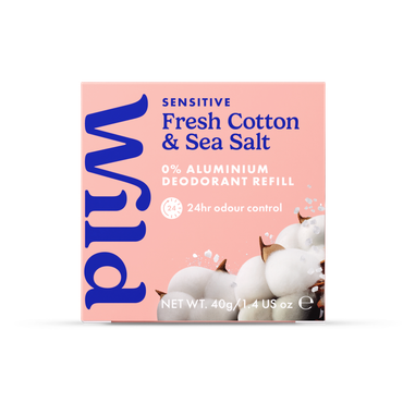 Review of WILD Fresh Cotton & Sea Salt Sensitive Deodorant Refill 40g