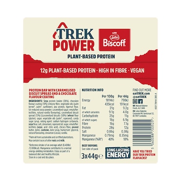 Trek Lotus Biscoff Power Protein Bars 3x 44g image 2