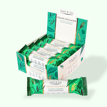 Jade & Joy Salted Caramel Vegan Collagen Protein Bar 50g image 2