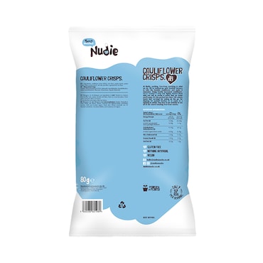 Nudie Sea Salt Cauliflower Crisps 80g image 2