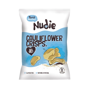 Nudie Sea Salt Cauliflower Crisps 20g image 1