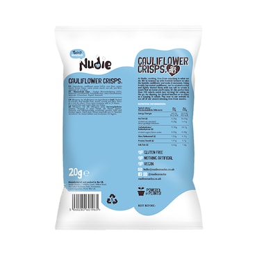 Nudie Sea Salt Cauliflower Crisps 20g image 2