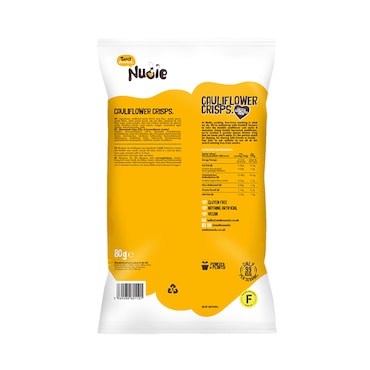 Nudie Cheese & Caramelised Onion Cauliflower Crisps 80g image 2