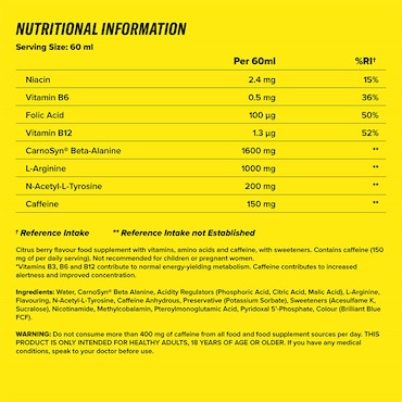 C4 Pre-Workout Shots Citrus Berry 12 x 60ml image 3