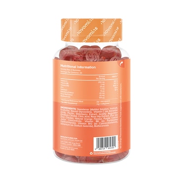 Novomins Vitamin C Orange Flavoured 60 Gummies image 2