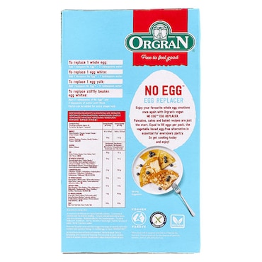 Orgran No Egg Vegan Egg Replacer 200g image 2