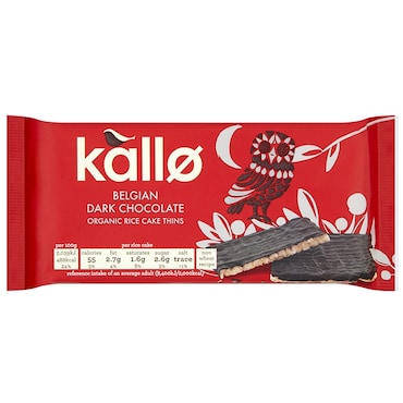 Kallo Organic Dark Chocolate Rice Cakes Thins