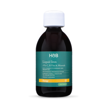 Holland & Barrett Iron + B Vits, Vit C & Minerals 250ml Orange Flavour Liquid