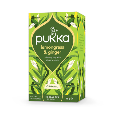 Review of Pukka Lemongrass & Ginger Tea 20 Tea Bags
