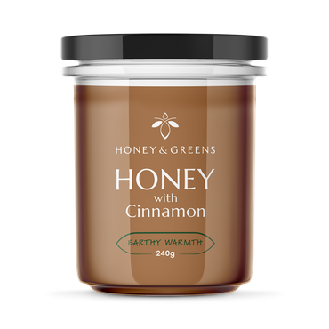 Honey & Greens British Honey with Cinnamon 240g