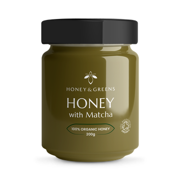 Honey & Greens Organic Honey with Matcha 200g
