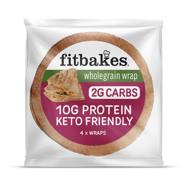 Fitbakes Keto Wheat Tortilla Wraps High Protein 160g