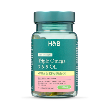 Holland & Barrett High Strength Vegan Triple Omega 3-6-9 Oil 680mg 30 Capsules