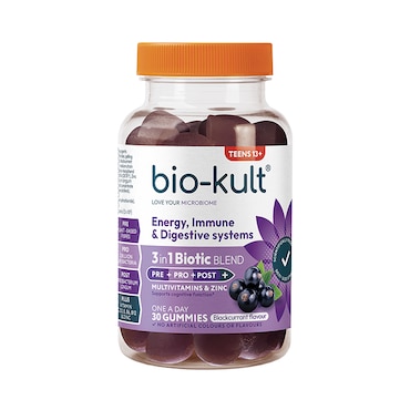 Bio-Kult 3-in-1 Biotic Blend Multivitamin for Teens Blackcurrant Flavoured 30 Gummies