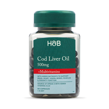 Review of Holland & Barrett Cod Liver Oil & Multivitamins 500mg 60 Capsules