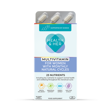 Health & Her Natural Menstrual Cycles Multivitamin Support 60 Tablets