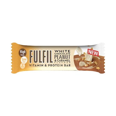 White Chocolate Peanut & Caramel Protein Bar 15 x 55g image 2