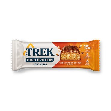 Trek High Protein Low Sugar Choc Peanut Butter Protein Bar 55g