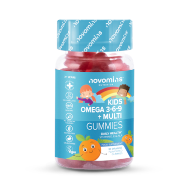 Novomins Kids Omega 3 6 9 + Multi 30 Gummies
