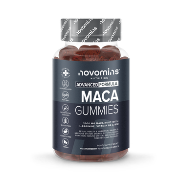 Novomins Maca Root 2000mg Strawberry Flavour 60 Gummies