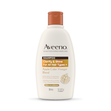 Aveeno Haircare Clarify And Shine+ Apple Cider Vinegar Shampoo 300ml