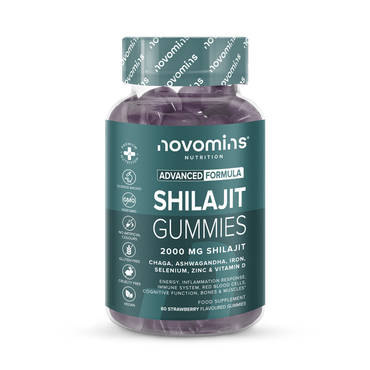Novomins Shilajit 2000mg Strawberry Flavoured 60 Gummies