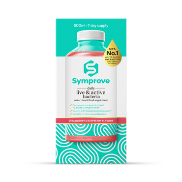 Symprove Daily Live & Active Bacteria  Strawberry & Raspberry Flavour Water Based Food Supplement 1 X 500ml