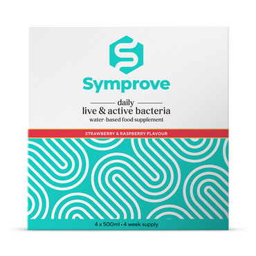 Symprove Daily Live & Active Bacteria  Strawberry & Raspberry Water Based Food Supplement  4 X 500ml