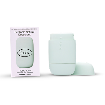 Fussy Refillable Natural Deodorant Tropic Tonic Starter Pack