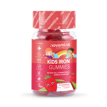 Novomins Kids Iron Strawberry Flavoured 30 Gummies