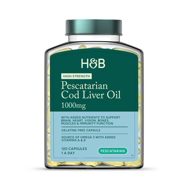 Review of Holland & Barrett Pescatarian Cod Liver Oil 1000mg 120 Capsules