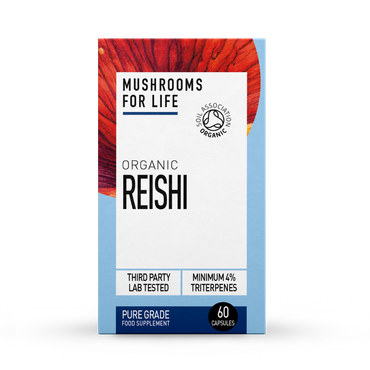 Mushrooms For Life Organic Reishi  Pure Grade Extract 60 Capsules