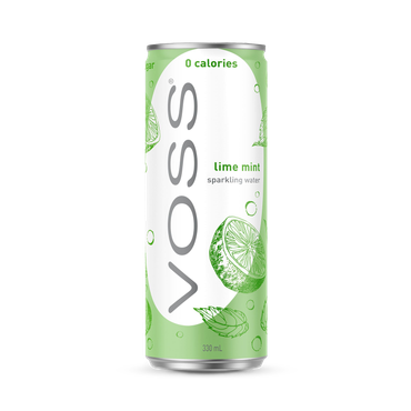 Voss Lime & Mint Sparkling Water 330ml