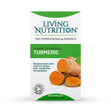 Living Nutrition Organic Fermented Turmeric 60 Capsules