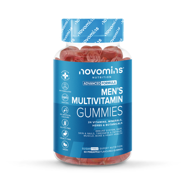 Novomins Men's Multivitamins Pineapple Flavoured 60 Gummies