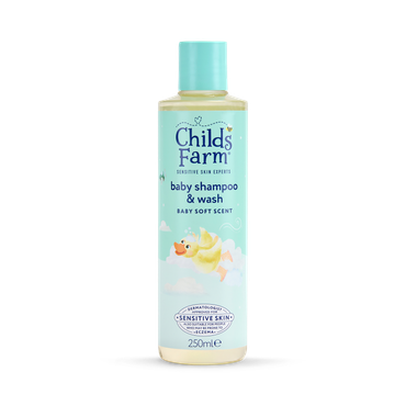 Childs Farm Baby Shampoo & Wash, Baby Soft Scent 250ml