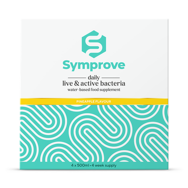 Symprove Daily Live & Active Bacteria Pineapple Flavour Water Based Food Supplement 4 X 500ml