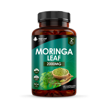 New Leaf Products Moringa Capsules Enriched With Black Pepper 120 Capsules