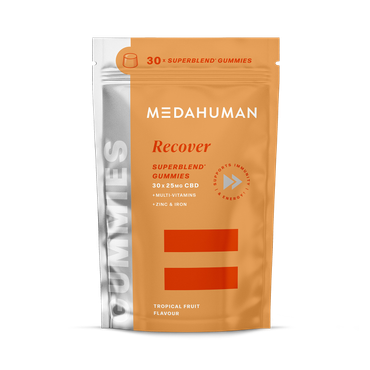 Review of Medahuman Recover Superblend CBD Fruit Flavour 25mg 30 Gummies