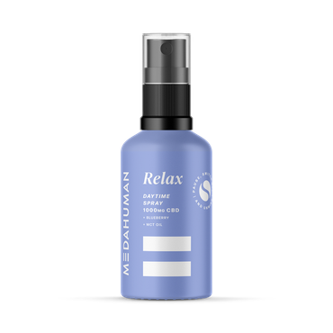 Review of Medahuman Relax Day Time CBD Spray 1000mg Blueberry Flavour 30ml