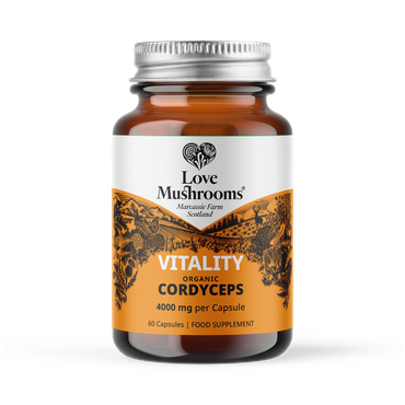 Love Mushrooms Organic Cordyceps 4000mg Capsules