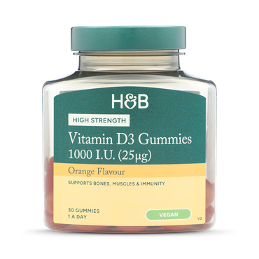 Review of Holland & Barrett Vegan Vitamin D 1000 I.U (25ug) Orange Flavour 30 Gummies