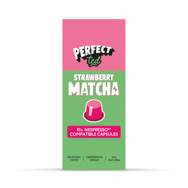 Review of Perfect Ted Matcha Nespresso Pods Strawberry Pods x10