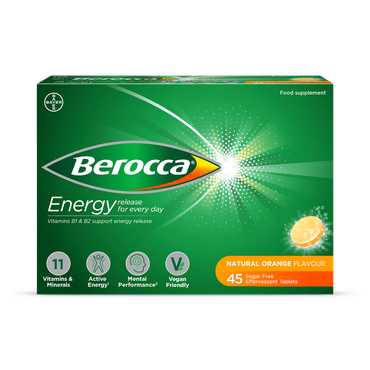 Review of Berocca Energy Effervescent Tablets Natural Orange Flavour 45 Tablets
