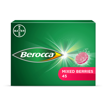 Review of Berocca Energy Effervescent Tablets Mixed Berries Flavour 45 Tablets