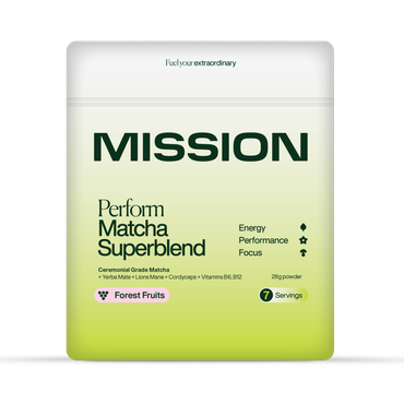 Review of Mission Perform Matcha Superblend Forest Fruits 28g