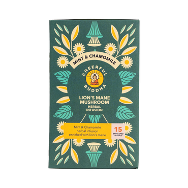 Review of Cheerful Buddha Lion's Mane Mint & Chamomile Tea 15 Tea Bags