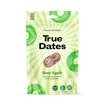 Review of True Dates Sour Apple 100g