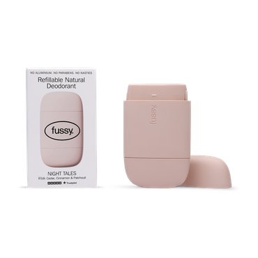 Review of Fussy Refillable Natural Deodorant Night Tales Starter Pack